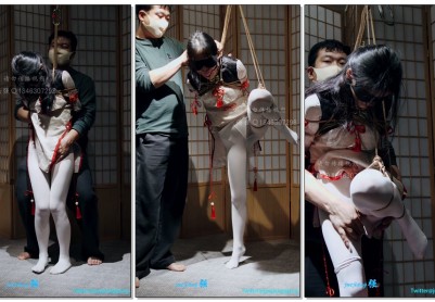 【倔强】小琦单腿吊缚内置果体