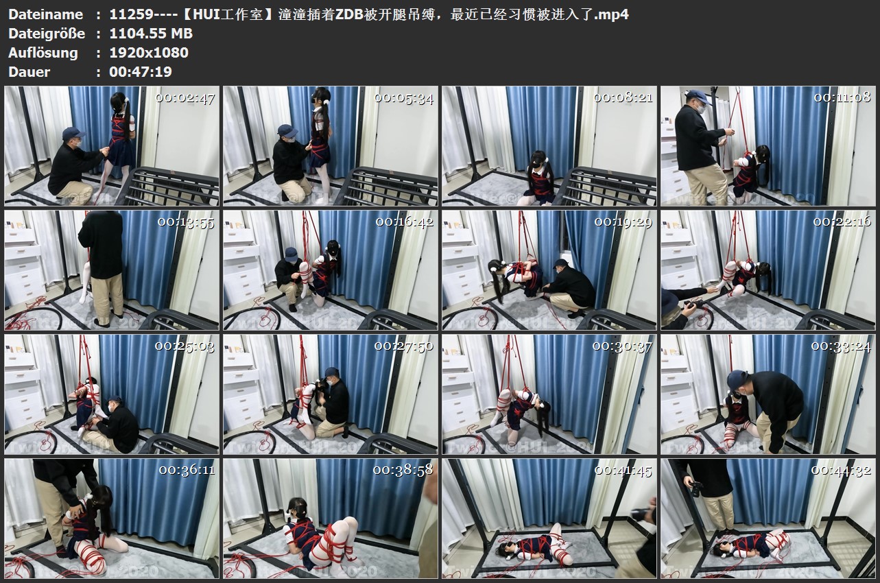 11259----【HUI工作室】潼潼插着ZDB被开腿吊缚，最近已经习惯被进入了.jpg
