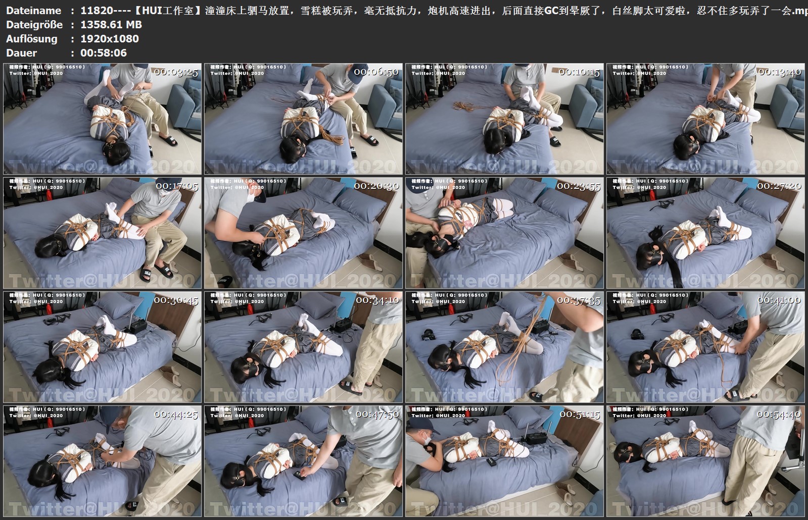 11820----【HUI工作室】潼潼床上驷马放置，雪糕被玩弄，毫无抵抗力，炮机高速进出，后.jpg