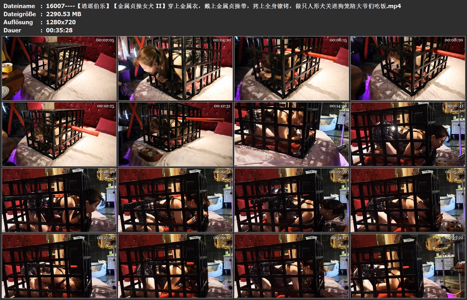 16007----【逍遥伯乐】【金属贞操女犬 II】穿上金属衣，戴上金属贞操带，拷上全身镣铐.jpg