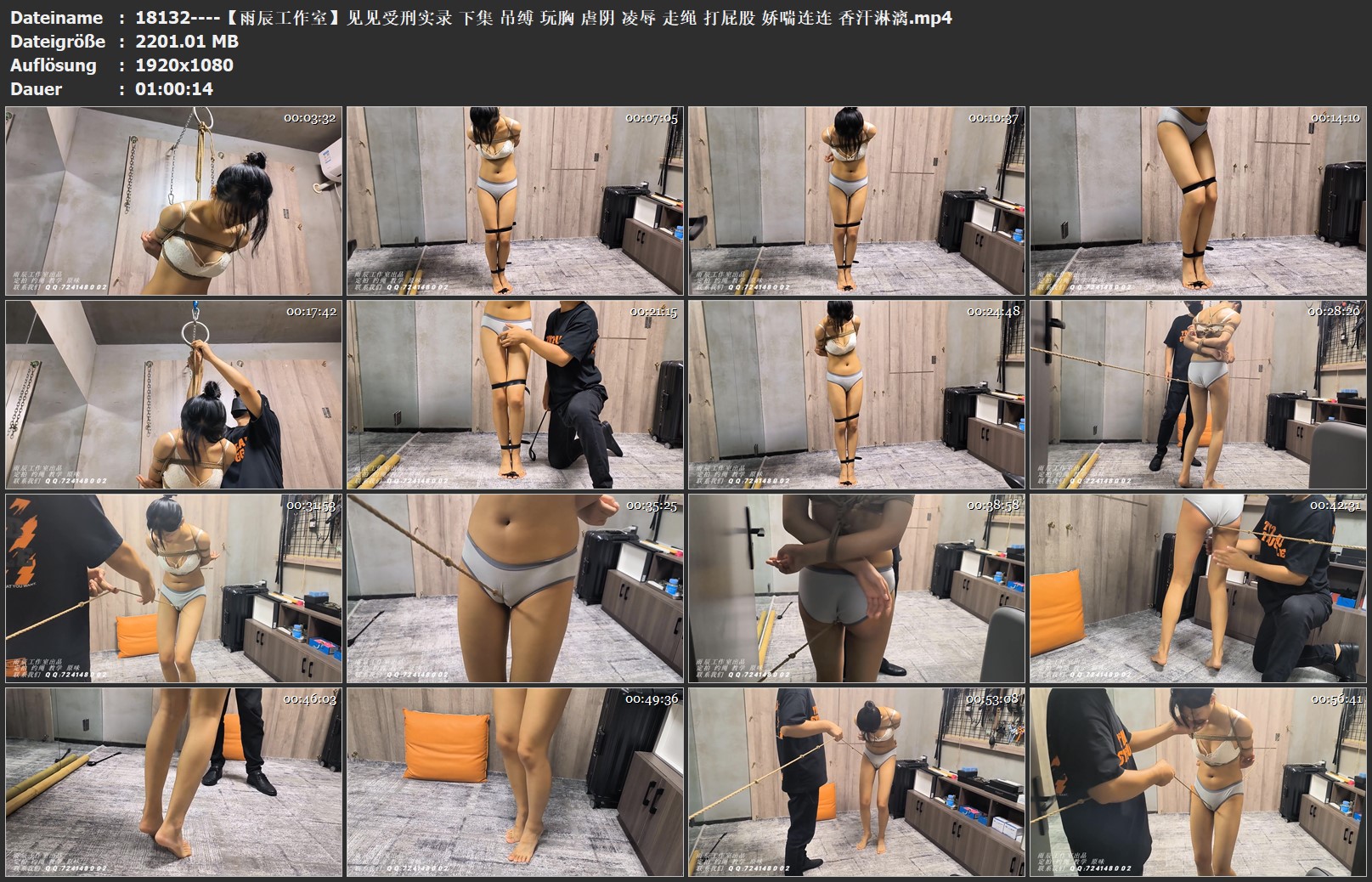 18132----【雨辰工作室】见见受刑实录 下集 吊缚 玩胸 虐阴 凌辱 走绳 打屁股 娇喘连.jpg