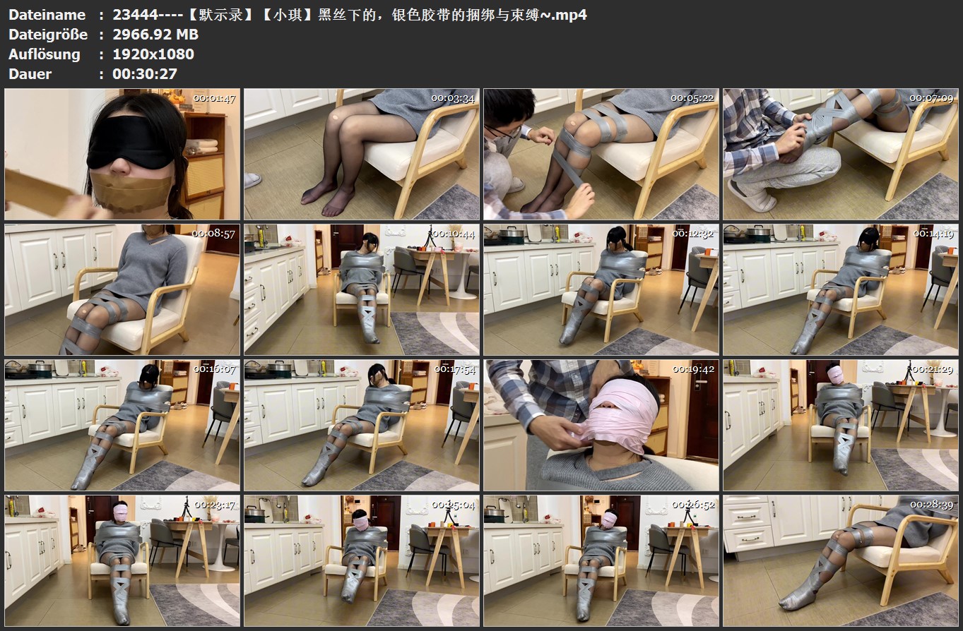 23444----【默示录】【小琪】黑丝下的，银色胶带的捆绑与束缚~.jpg