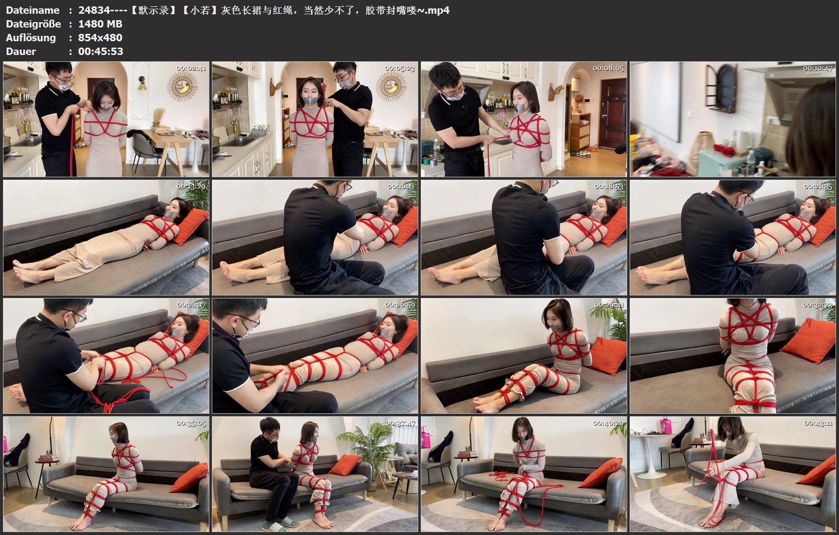24834----【默示录】【小若】灰色长裙与红绳，当然少不了，胶带封嘴喽~.jpg