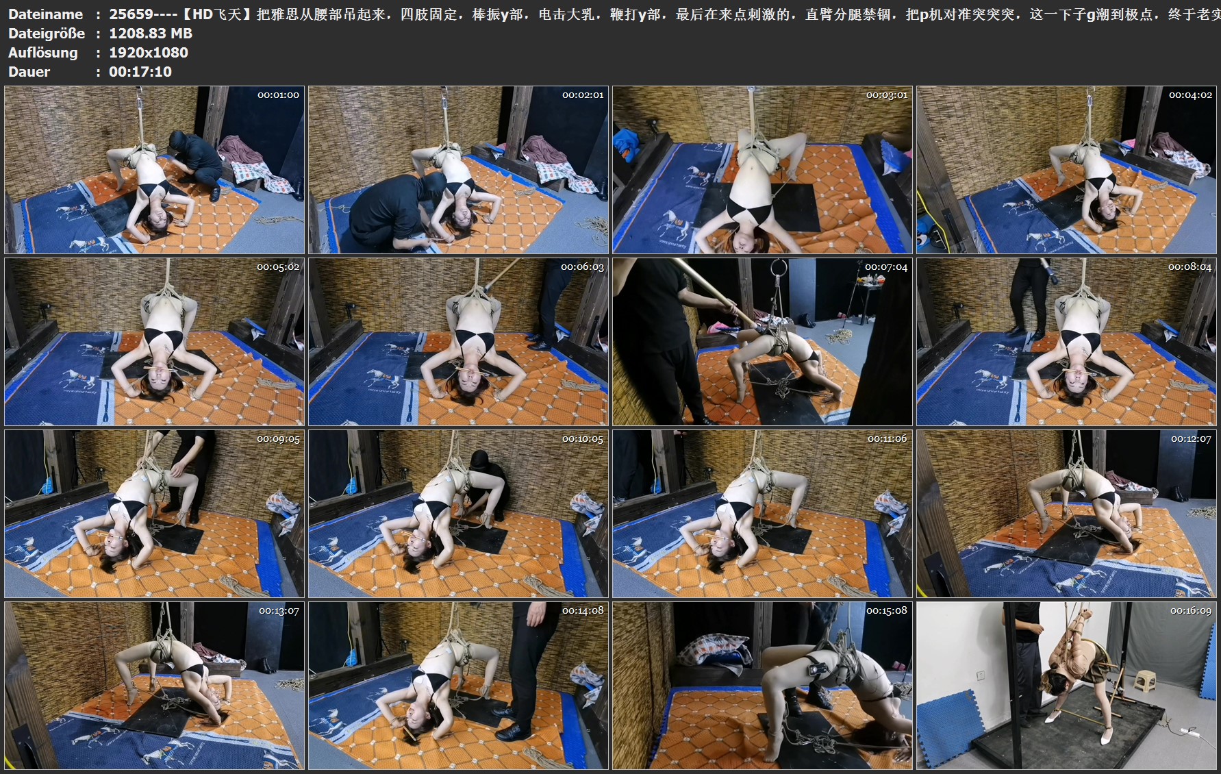 25659----【HD飞天】把雅思从腰部吊起来，四肢固定，棒振y部，电击大乳，鞭打y部，最.jpg