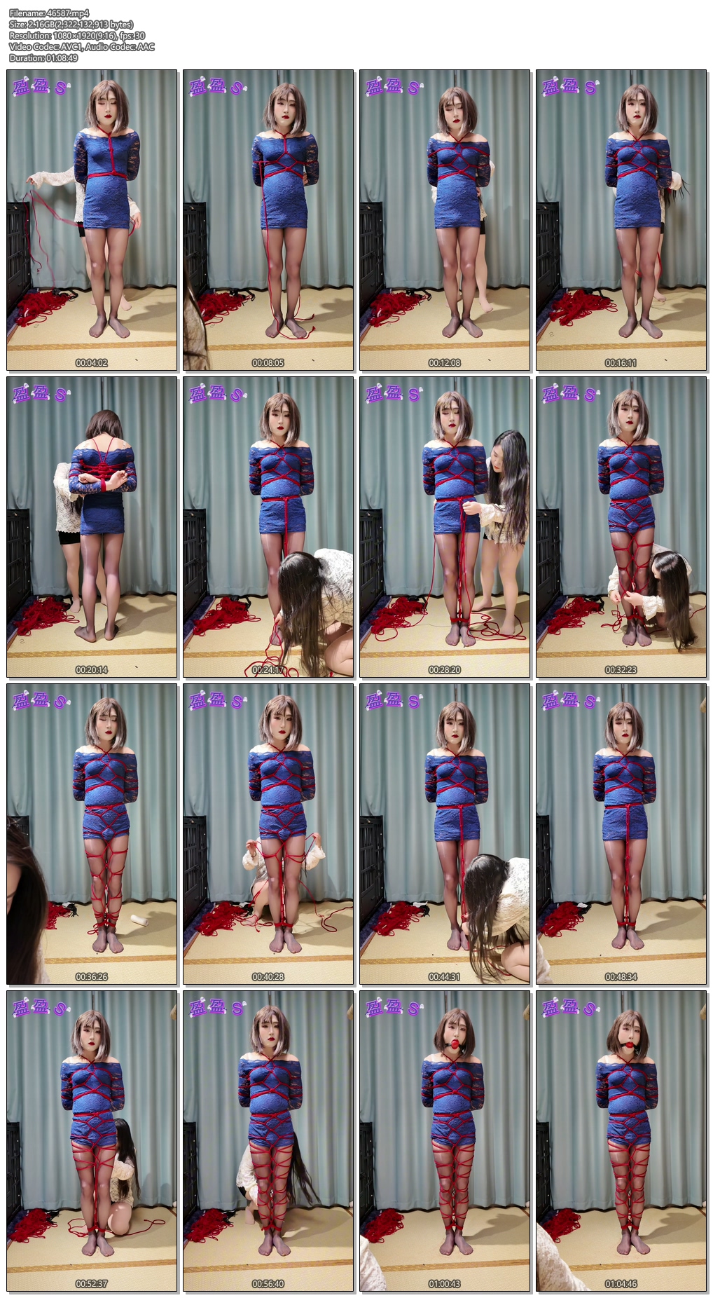 【盈盈S】《绳奴伪娘小姐姐直播记实 3》-视频-5元站