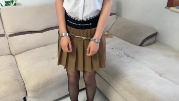 【可乐inrey】梦中情足 黑丝 丝足展示 镣铐手环拷的搭配使用
