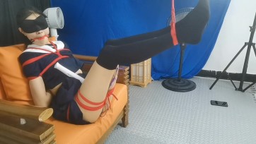 【绳舞飞扬】菲儿紧缚调教 内入强高被动+鞭调棒棒振