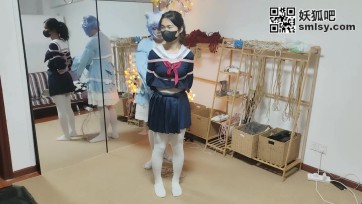 【球球工作室】【秃鹫】水手服日式紧缚进入真空床体验
