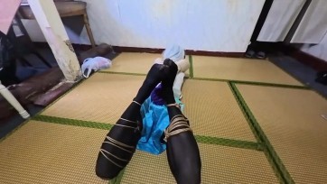 【渎竺】【新人】【龟龟】流萤cos 耐力很强的新人，欧式直臂折腿紧缚放置挣扎