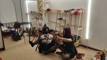 【球球工作室】小男娘紧缚调教