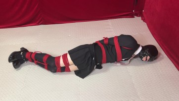 【黑魔法师】会员体验重度捆绑放置，内裤里放置了5蛋震动器，长时间折磨