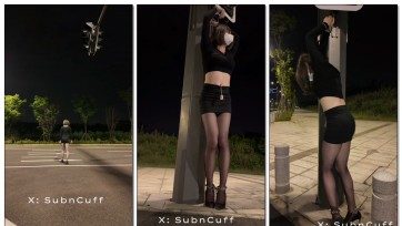 【Sub咔咔】户外黑丝吊铐SubM
