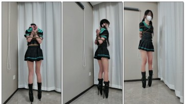 【长颜草】霜喵极限观音18cm芭蕾高跟鞋罚站 颤颤巍巍的保持平衡