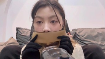 【默示录】【小晗ASMR】13层胶带轮流封嘴，绷带，口球轮番上，舒服的助眠轻音~