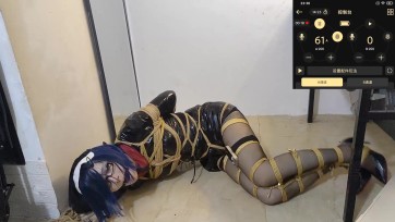 【鸽】黑丝高跟鞋皮衣修女自缚，郊狼电击