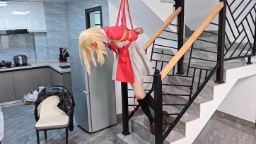【绑架犯小林】传奇耐绑王5千束被吊起