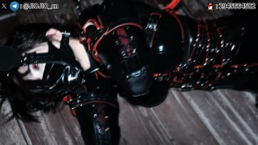 【JIOJIO】乳胶 の母畜性奴隶7 （户外篇1）公园K9套装乳胶犬奴 锁链栓路灯 湖边遛狗 尾巴 电极乳胶套 训练器震动强制GC