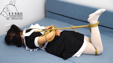 【多多洛】胖妞女仆装水手服首次被缚自解二合一