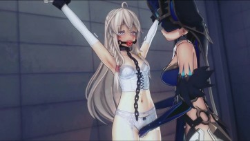 【3D动画】SM监狱（被监禁调教的奴隶少女）-在没有完全调教之前，迎接她的将会是怎样的虐待呢？