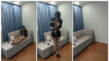 【鸽】被捆起来放置的漂亮黑丝小男娘