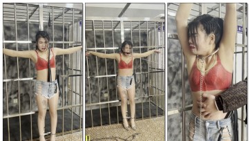 【皖北绳艺】某手网红被吊起来抽，真被抽哭。不看后悔拍大腿！！！