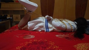 【心悦体验】紧缚体验 清纯许许白色jk小白鞋