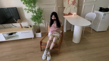 【凉叶子】固定在木椅上的TD放置折磨挣扎