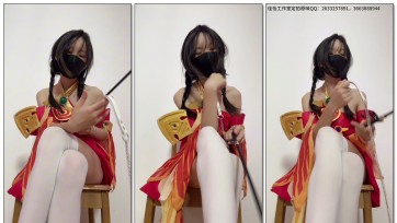 【新月原创】【琳媚】（下）COS大桥白丝 尝试女王风格恨恨tj狗狗 真的是爽爆了