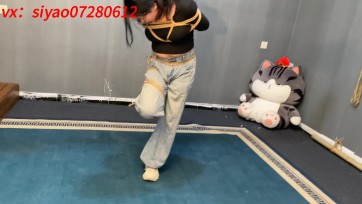 【山鬼工作室】紫薇第一次来应聘模特，19岁大三在读学生妹，体验绳艺逐渐上头，进入状态，回学校路上五花大绑
