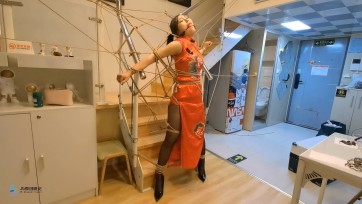 【JS】【哈妮】《陷入绝望的女孩》旗袍/丝袜/魔法绳/蜘蛛网/口球堵嘴/咬