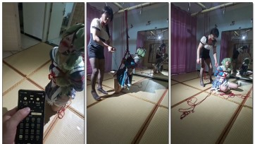 【喜欢捆绑的灵儿】cos小伪娘第三弹 痛苦至极的电击惩罚
