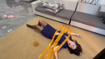 【延江艺束】按摩技师的上门圈套 胶带缠绕 大力按头深喉KJ ZDB强高