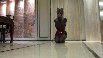 【CD伪娘小诡的自缚】脱下黑丝严密堵嘴