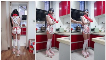 【冷与贝】轮滑鞋性感情趣服颈手枷拘束调教