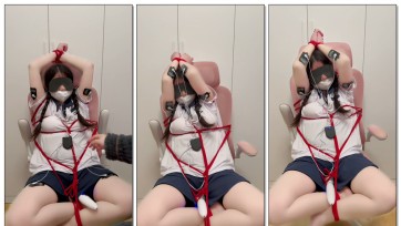 【暖梦原创】吴晗电竞椅捆绑电击放置乳夹+电击片 疼的嗷嗷叫