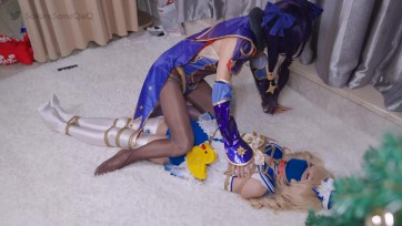 【刻猫猫不是色猫猫】【伪娘/贞操锁/cosplay/芭芭拉/莫娜/紧缚挣扎】