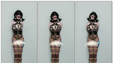 【安浣】紧缚罚站惩罚高跟鞋+口球+蒙眼+乳夹+电击