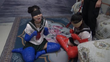 【胜景影视】主人的两只宠物 两女M被主人包裹成宠物玩弄