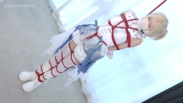 【惩戒学园】亡国女骑士的末日悲歌正片 女骑士 战败play 白丝 长靴 蛇缚 墙高 绞刑 极限呼吸抑志