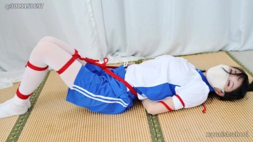 【惩戒学园】绑架女高中生18岁 女战士 国服女高 强高 双马尾 中式校服 蛇缚 挣扎 逃脱游戏 户外押解