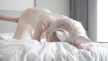 【zentai】肉膠貓娘泡澡澡！