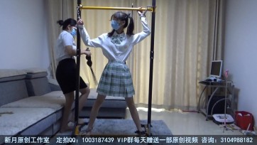 【新月原创】【雪莹】【玉箫】td惩罚女大学生 镣铐固定 蒙眼 双马尾jk肉丝 tk 娇喘求饶