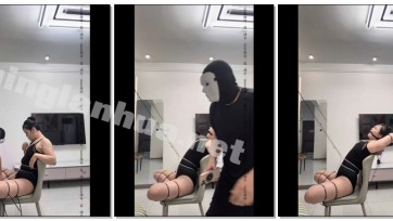 【蓝-lann】扎带紧缚系列，第二期（下），扎带股绳后并肘，5.1口球堵嘴，椅子放置，tk挠痒剧烈挣扎，不同于上集的是，下集是侧视角，侧视角可以看清股绳半吊和挣扎的力度，反弓后并肘...