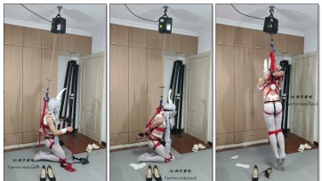 【坎喵】碧蓝航线cos-绝望的自缚-恶毒后手直臂悬吊自缚+斐济杯强高地狱