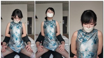 【Chrisgag】网袜旗袍封嘴姐姐的tj体验