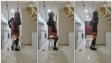 【一只萌熊】冰块定时尖刺踮脚半蹲电击钢钩强制罚站自缚