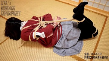 【莉雅】极限驷马、人美声诱人 新人的紧缚实验 cosplay