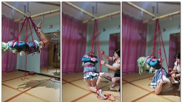 【喜欢捆绑的灵儿】新来的小伪娘第三期