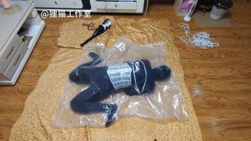 【狸猫工作室】女M捆绑后塞入真空袋