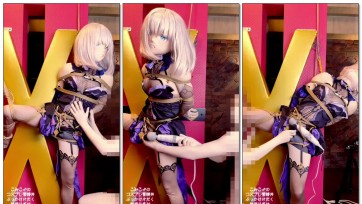 【西西弗斯】Sex Impact One leg tied up and double massager attack / 片足縛りダブル電マ攻め